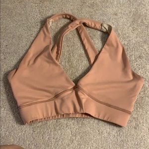 Flexxfit Luxe Crossover Bra - Vanilla Nude